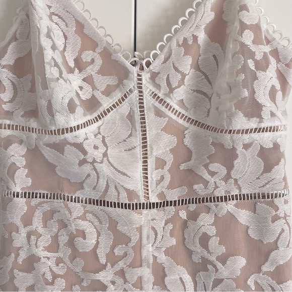 Lulu’s Angelic Intentions White Lace Wide-Leg Jumpsuit - Picture 3 of 7